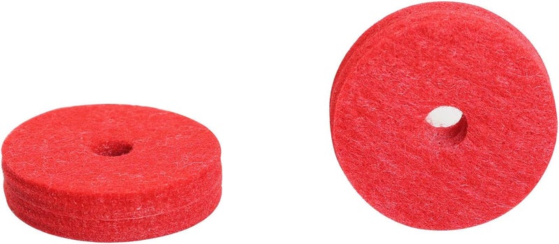 TAODAN Wool Cymbal Felt 12PCS 36x10mm Red Wool Cymbal Felt, Cymbal Replacement Accessories - Image 3